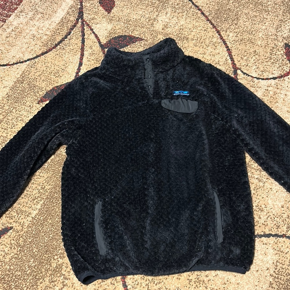 Simply Southern Black Fuzzy Pullover